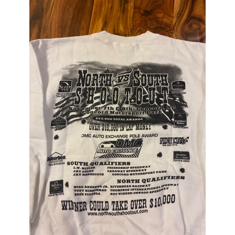 Vintage 2003 Concord Motorsport Racing Sweatshirt Hanes M North South Shootout - Picture 5 of 8